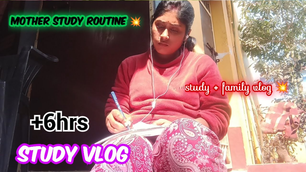 Mother study routine 💥// अब खुद को forcefully पढ़ने पे मजबूर करना होगा 🔥// study vlog 