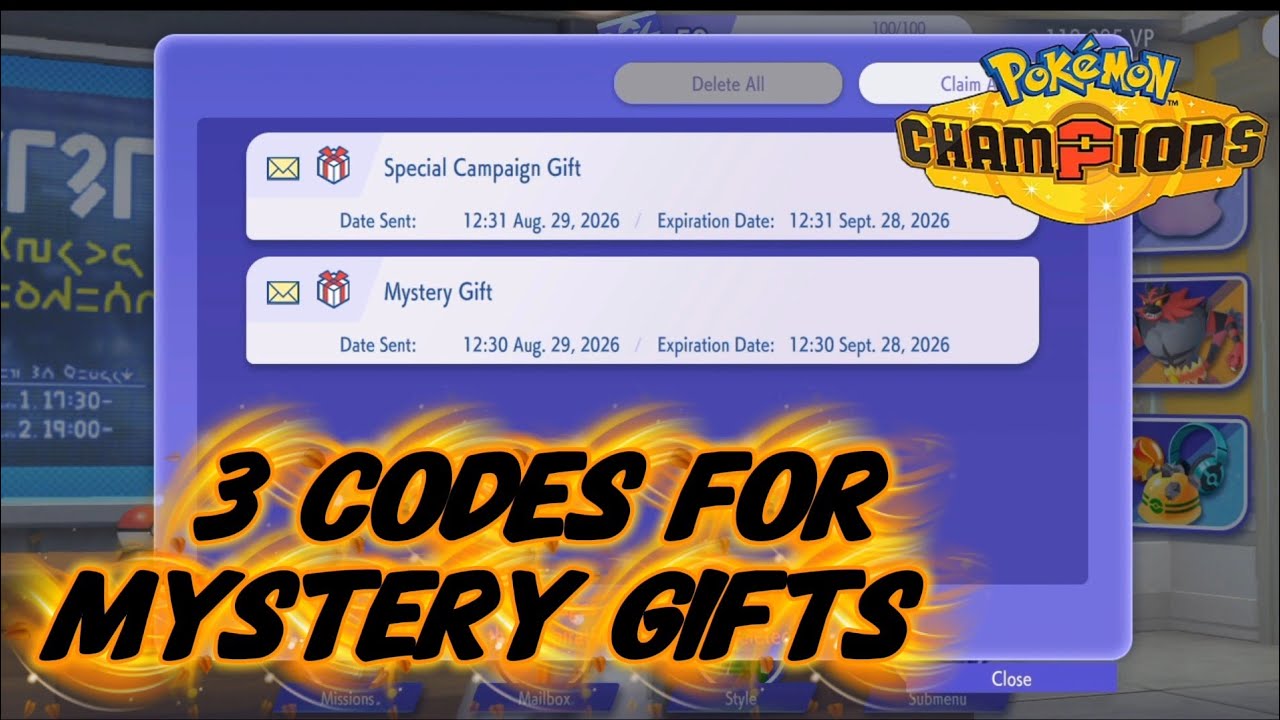 3 Mystery Gift Codes in Pok&eacute;mon Champions 🎁🔥 | FREE Rewards! 