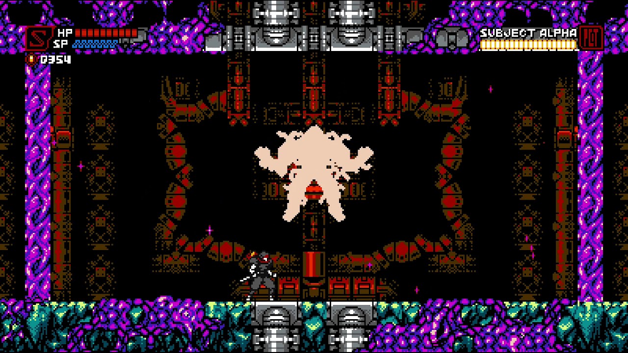 Cyber Shadow - Boss battle - Subject Alpha Phase 1+2  (Ping Pong+Show off)