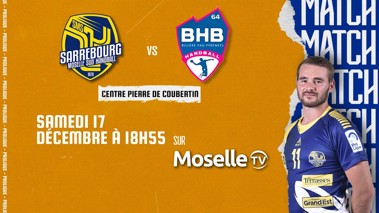 Sarrebourg Moselle Sud Handball - Billère - Proligue - 17/12/2022