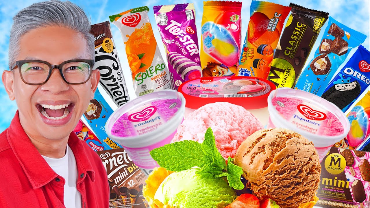 AKU NYOBA ES KRIM WALLS SEMUA JENIS!!