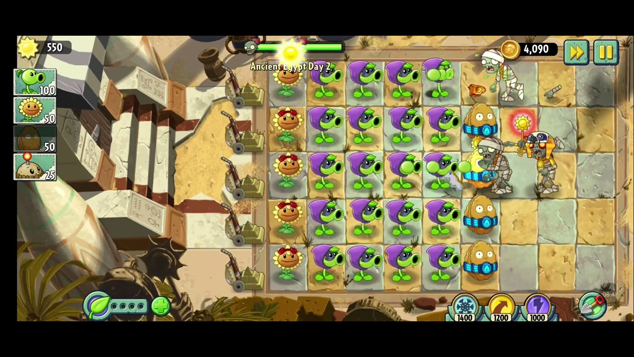 I do a new tutorial in pvz2 with no plant food