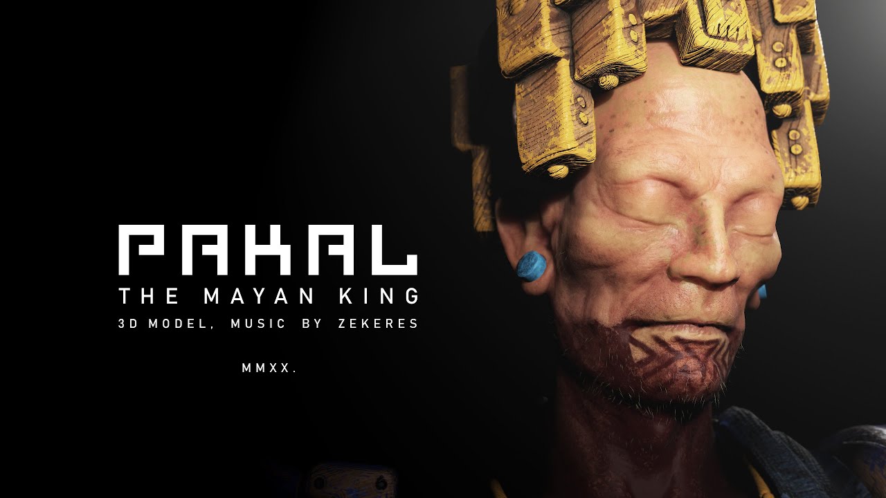 Pakal the Mayan King 3D model