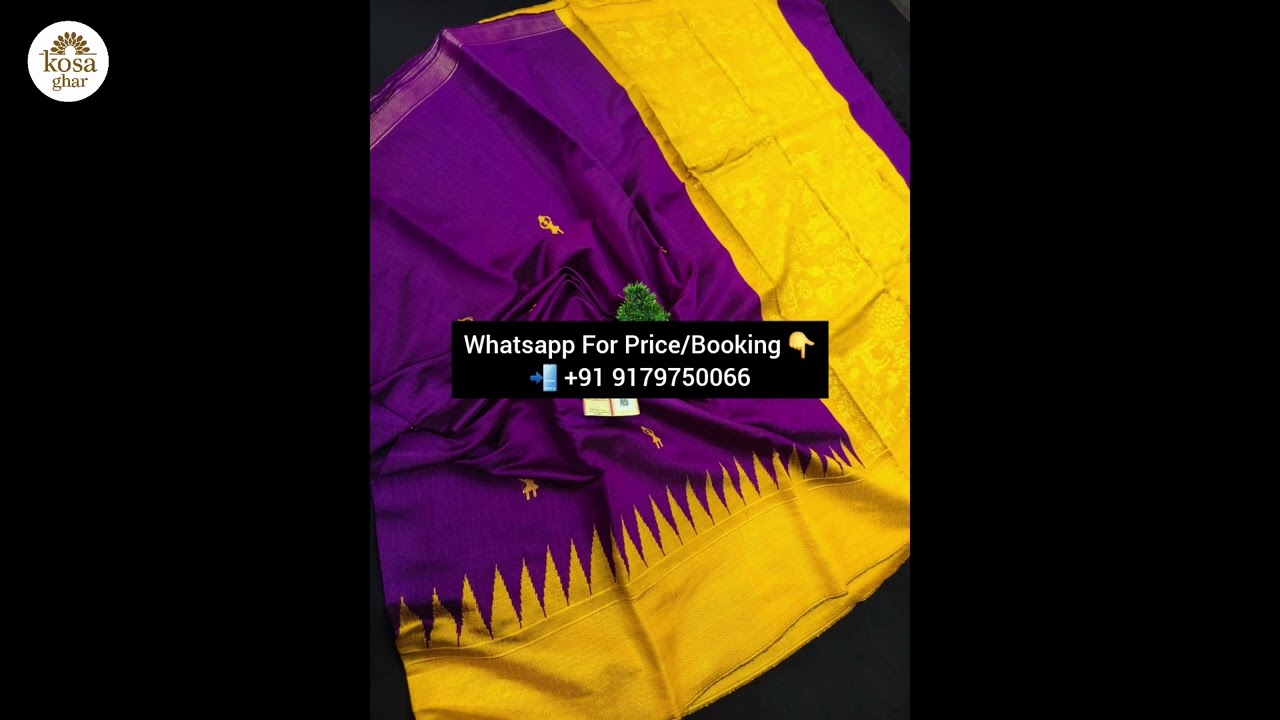 Raw Silk Beautiful Combination Sarees || Weaves of Chhattisgarh || 📲9179750066 || 