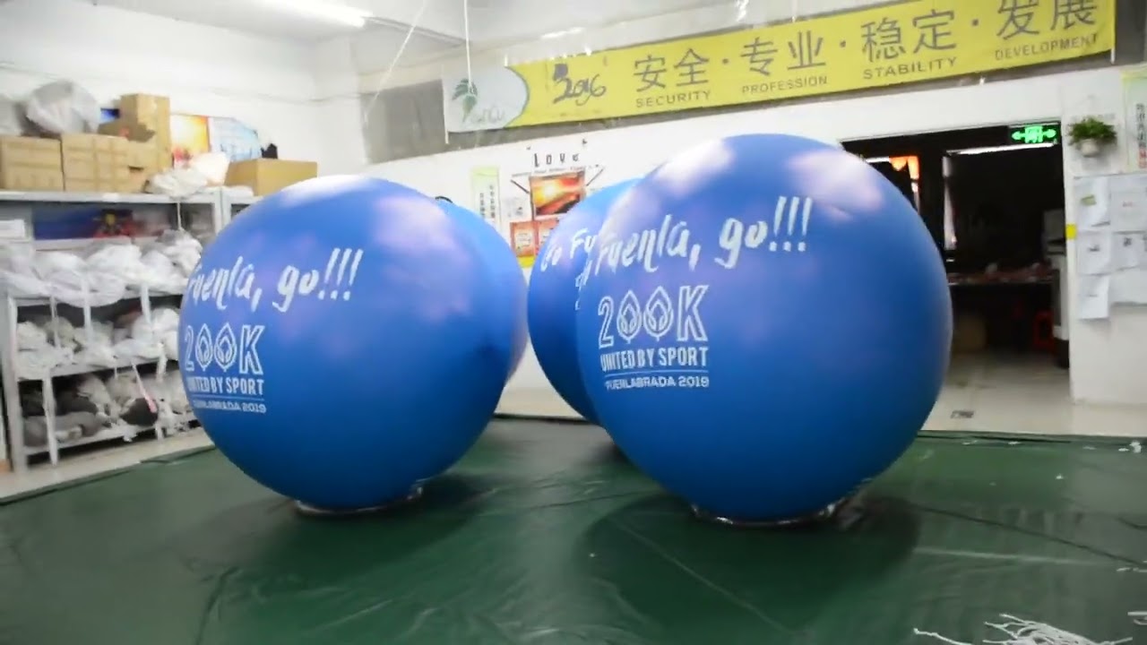 Custom blue inflatable advertising balloon