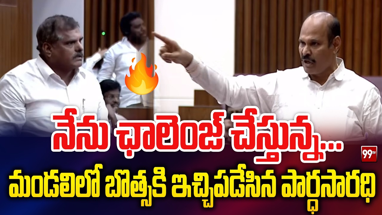 నేను ఛాలెంజ్ చేస్తున్న... మండలిలో బొత్సకి ఇచ్చిపడేసిన పార్ధసారధి botsa vs parthasarathy