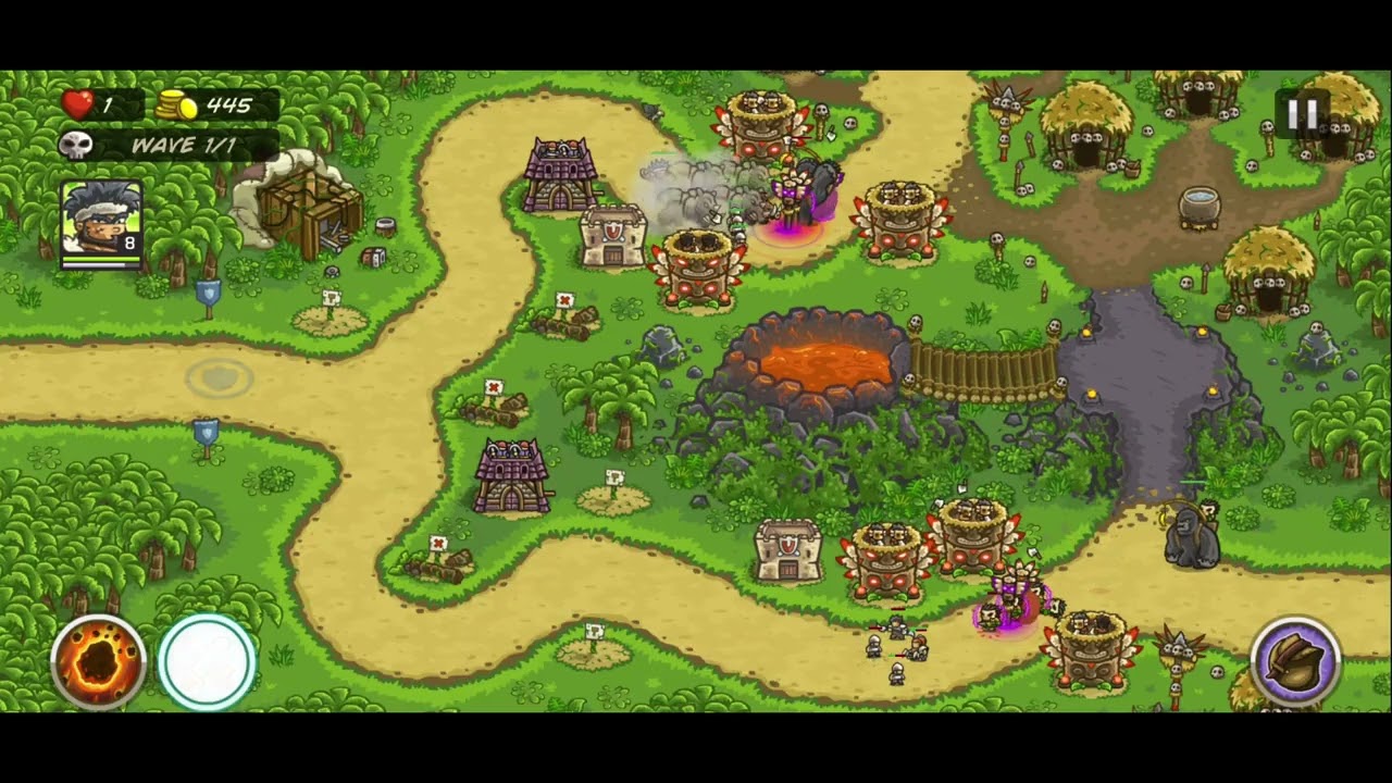 Kingdom Rush Frontiers - Bölüm 10 (Ma'qwa Urqu) - Iron Challenge - Veteran