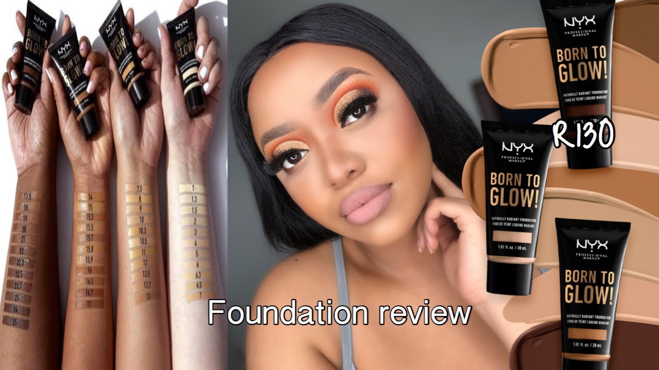 BORN TO GLOW FOUNDATION REVIEW|| lFull coverage? Long lasting? 45shades? R130?||Busisiwe Kesi
