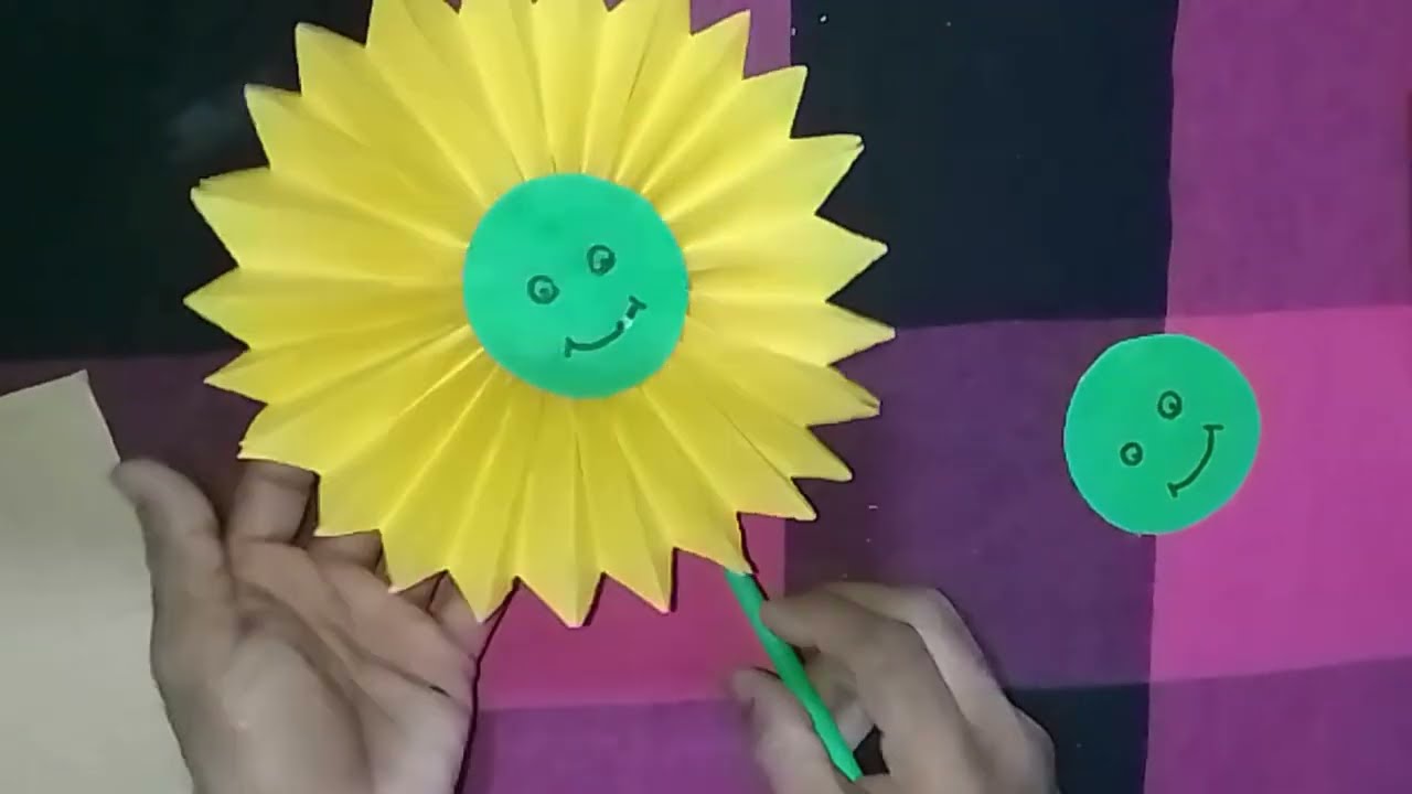 How to Make a Sunflower with Paper | DIY Flower Craft for Beginners