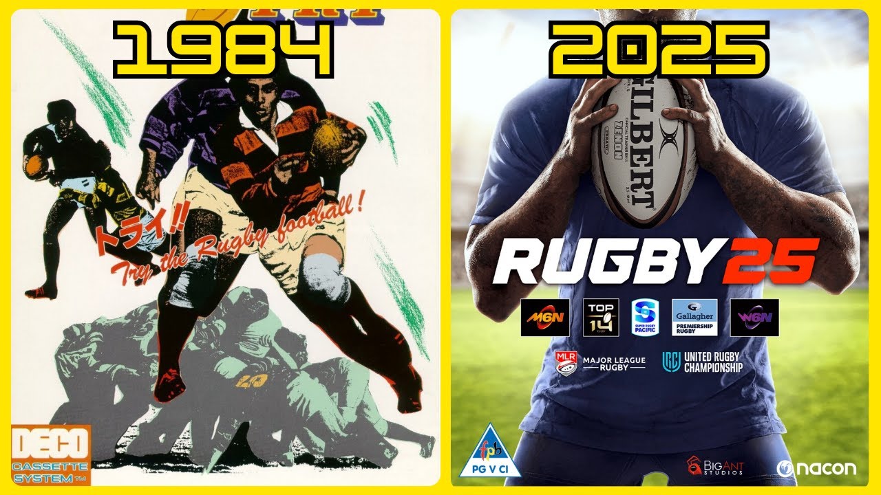 Rugby Video Games | THEN vs NOW | [1984-2025]