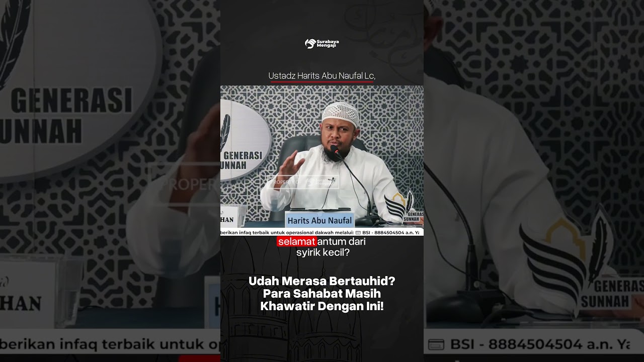 Merasa Bertauhid? - Ustadz Harits Abu Naufal حفظه الله