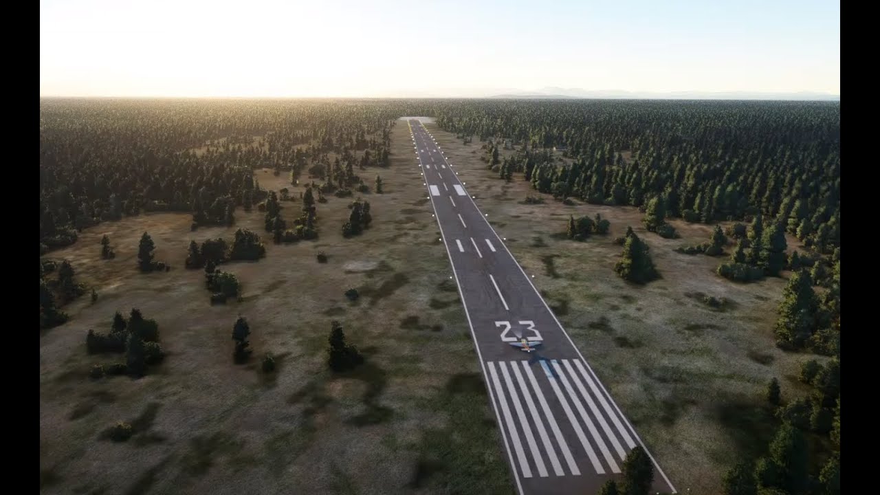 PAOR Northway to PABI Allen AAF Alaska - Bonanza (Sunset Flight)