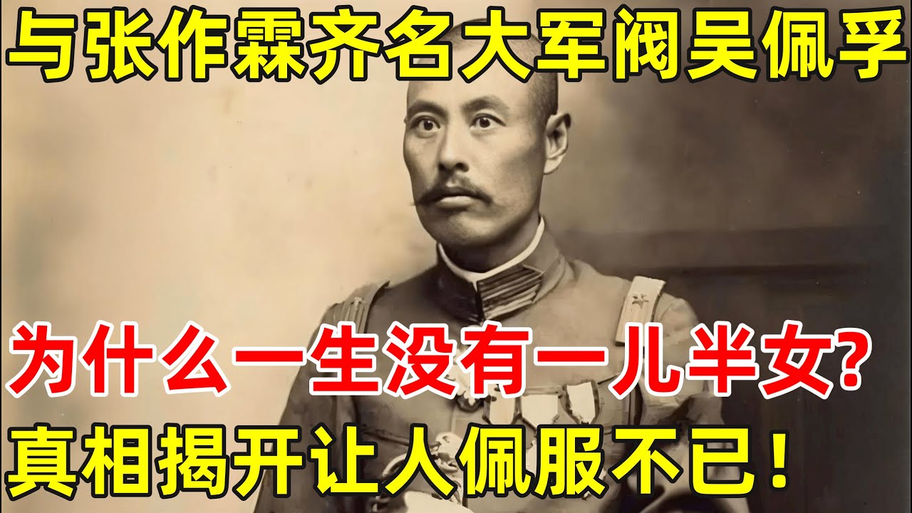 和张作霖齐名的大军阀吴佩孚,为什么一生没有一儿半女?真相揭开让人佩服不已【昨天的历史】#吴佩孚
