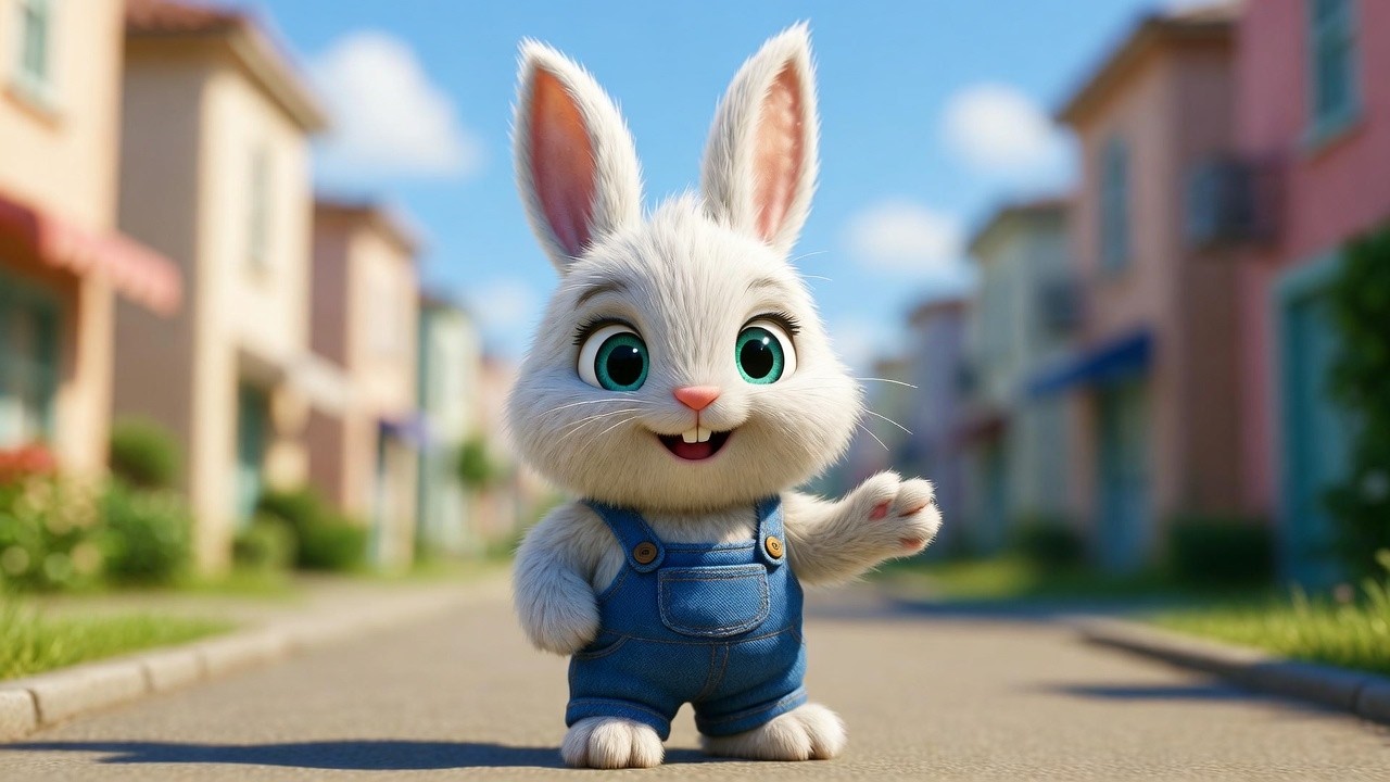 Stop at Red, Go at Green | Bunny Road Safety Song & Nursery Rhyme