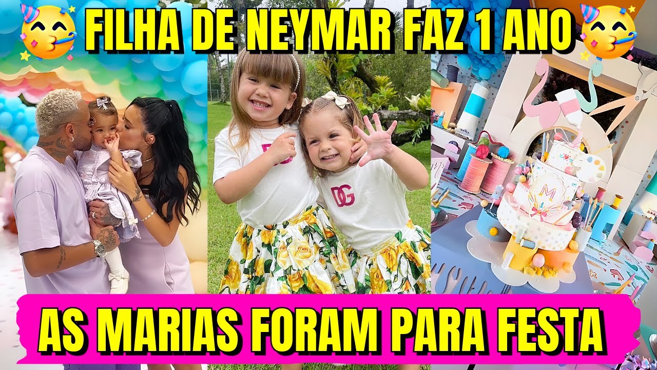 Luxo Total! Maria Alice e Maria Flor em Festa Luxuosa da Filha de Neymar!