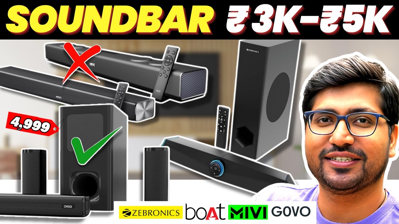 [TOP 3]🔥 Best Soundbar Under ₹5000 in India 2026 🔊 | Dolby Atmos & High Bass (2026)