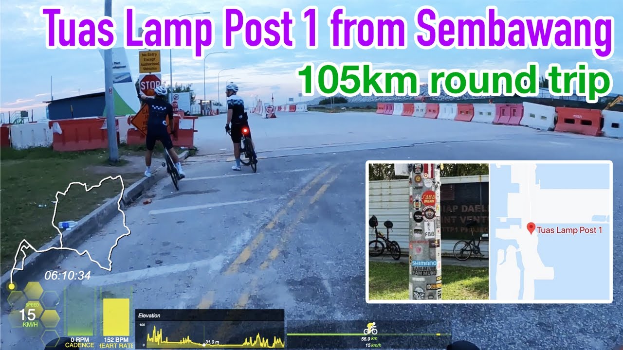 Singapore Cycling Route - Lamp Post 1
