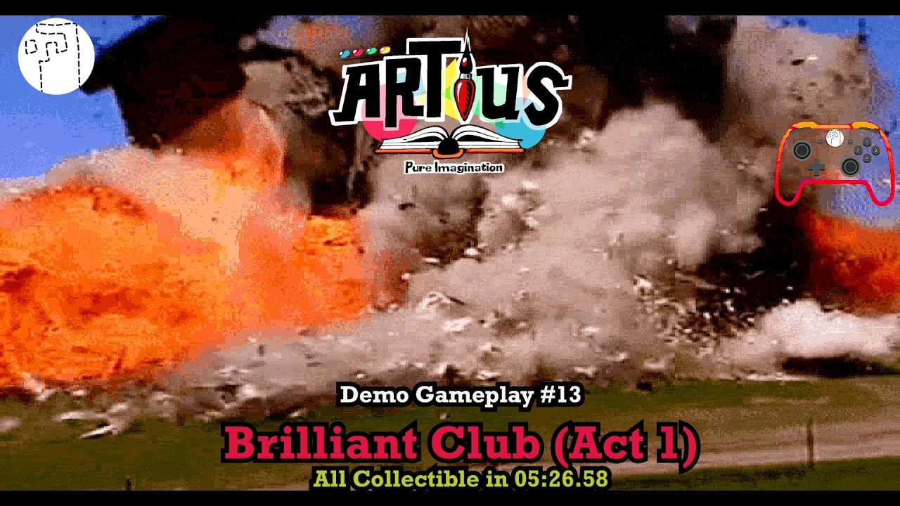 ARTIUS | Demo Gameplay #13 | Brilliant Club (Act #1) | All Collectibles in 05:26.58