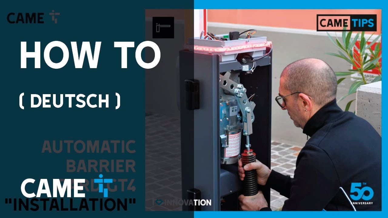 HOW TO INSTALLATION DER GARD GT4 AUTOMATISCHEN SCHRANKE VON CAME