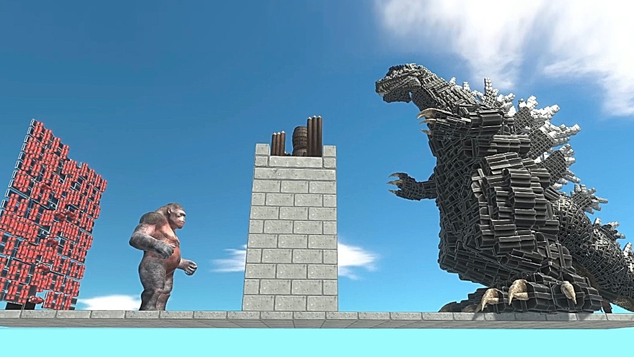 Pushing Contest vs. T-Rex, Tung Tung Sahur, Optimus Prime | Animal Revolt Battle Simulator