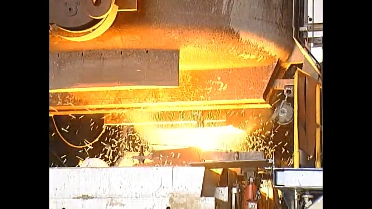 SMS DEMAG Cyber Link technology for flat products 🔥♨️ #rollingmill #danieli #machine #cobble