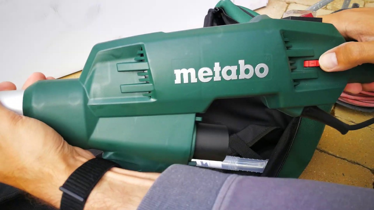 Unpacking / unboxing long-neck sander Metabo LSV 5-225 600103000