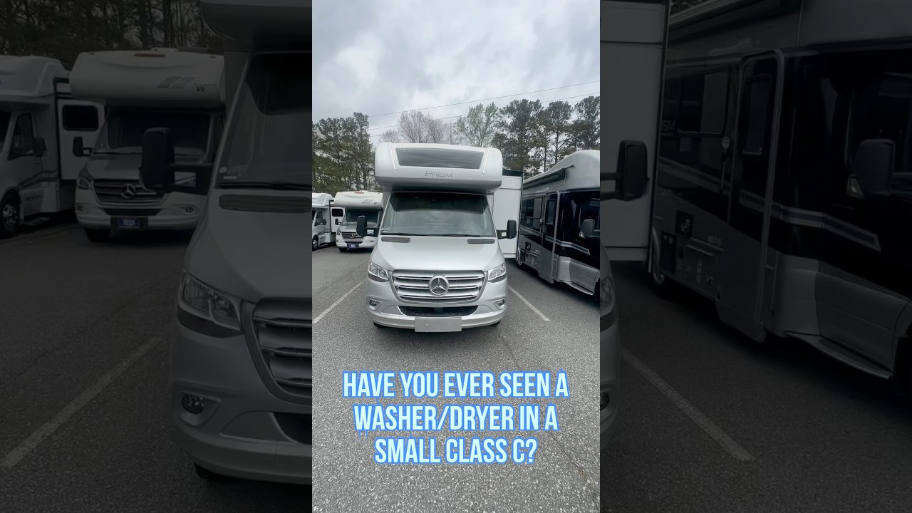 Have you ever seen a WASHER DRYER in a small class C? 2025 Coachmen Prism Elite 24MBE #rv #rvlife