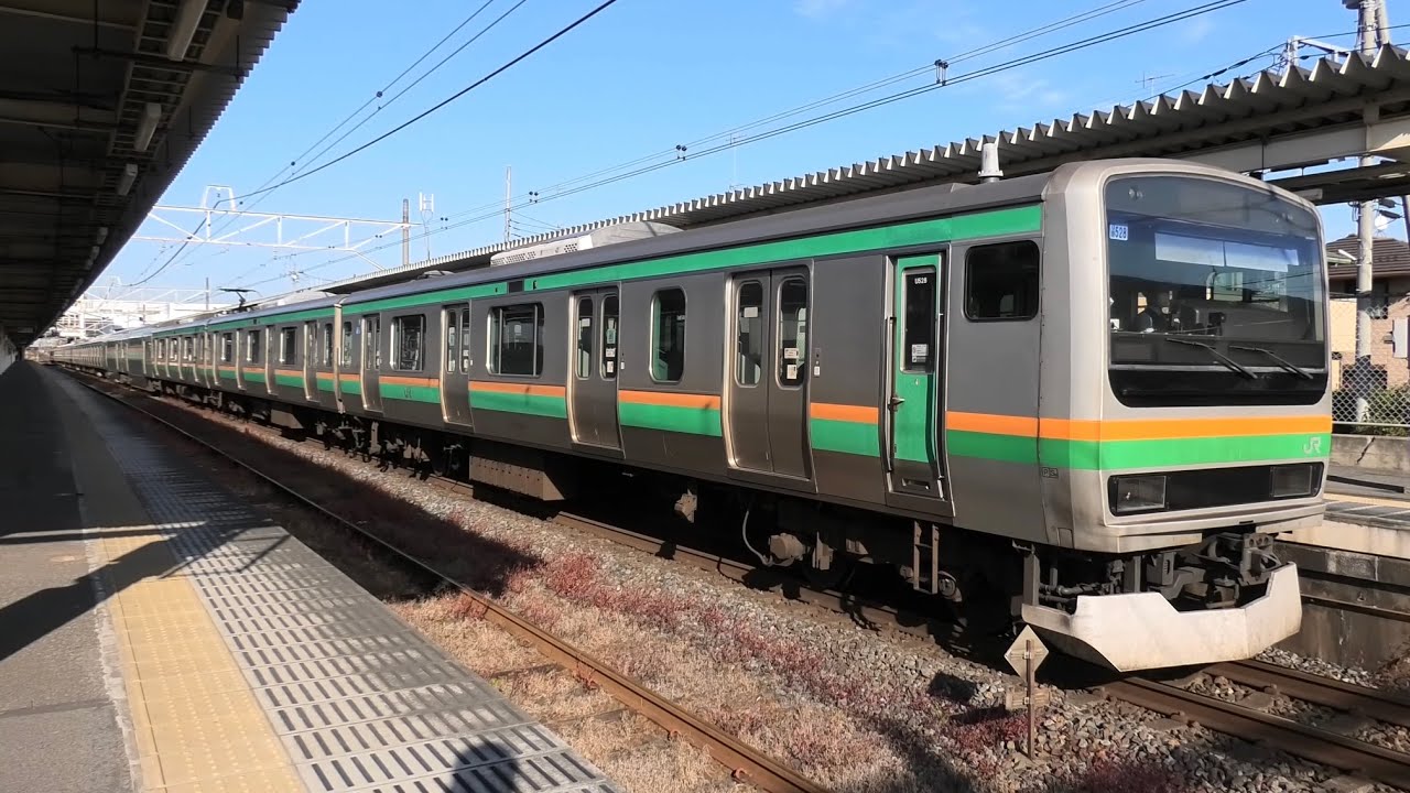 【埼玉県で最後の駅】宇都宮線 列車発着・通過シーン集 栗橋駅にて 2022.12（E231系1000番台、E233系3000番台、EH500形、EF210形、EF65形）