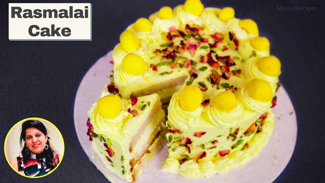 Eggless Rasmalai Cake Recipe | रसमलाई केक | MintsRecipes