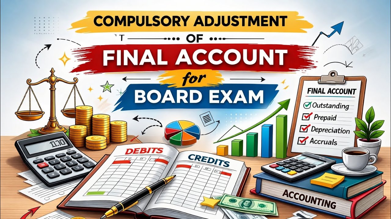 Common adjustment for final account,admission, death and retirement#hsc#boardexam#accounts#easyway