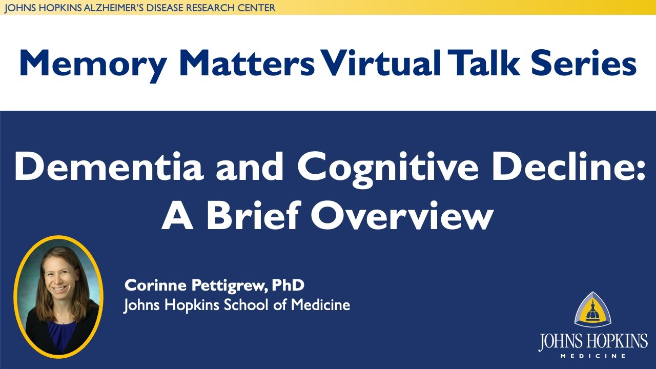 Dementia and Cognitive Decline - A Brief Overview