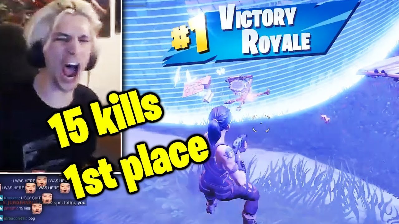 xQc Dropped Down and They Weren't Ready! - 15 Kill Fortnite Victory Royale!