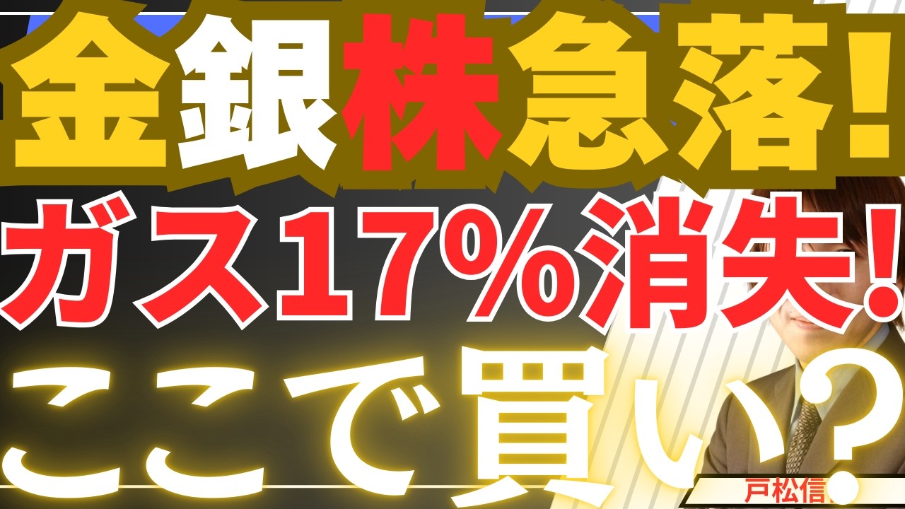 【3/20速報】金銀・株急落の驚きのワケ！カタールLNG『17%消失』の激震と泥沼で『高金利の長期化』とキャッシュへの逃避【金・銀・日本株・米国株最新投資戦略】