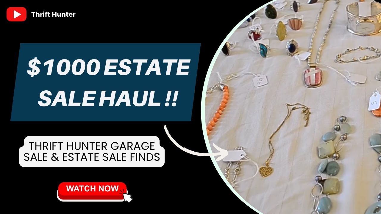 Epic $1000 Estate Sale Haul - Thrift Hunter Discovers Hidden Treasures! | #EstateSaleHaul