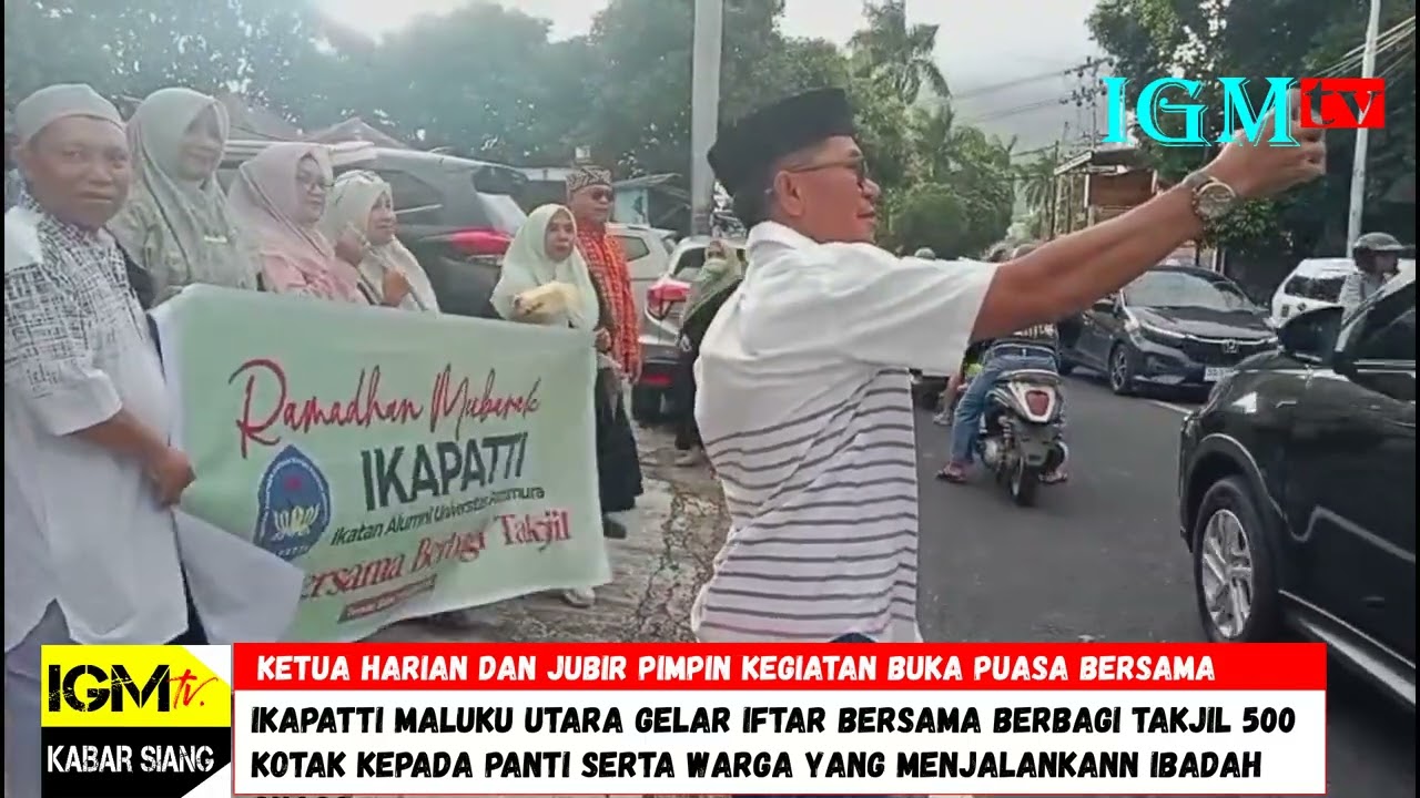 KABAR SIANG   IKAPATTI GELAR IFTAR BERSAMA BAERBAGI TAKJIL   IGM tv
