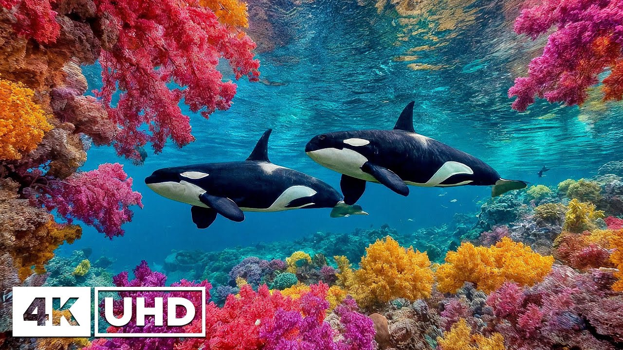 Лучший аквариум в формате 4K – прекрасные кораллы и рыбки 🐠, спокойная подводная жизнь и атмосфера
