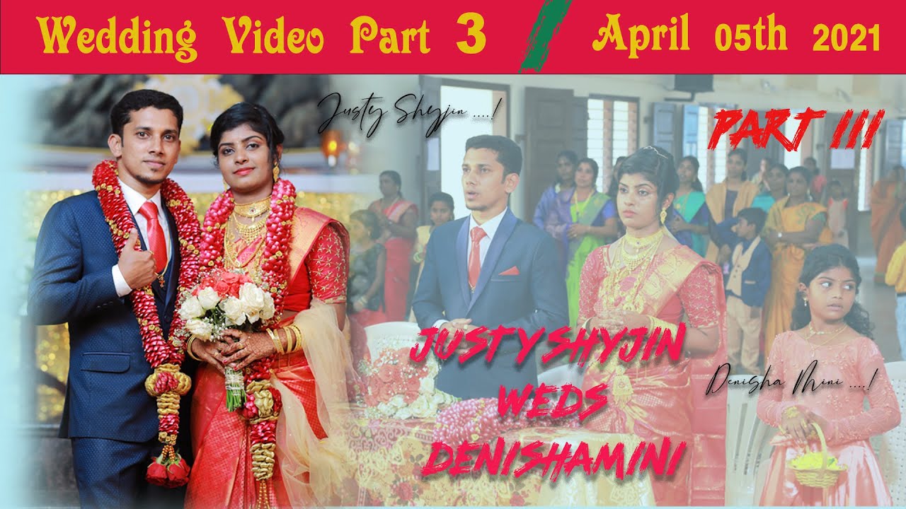 Justy Shyjin weds DenishaMini 💍 Cinematic christian wedding Part 3 church mass #wedding #marriage