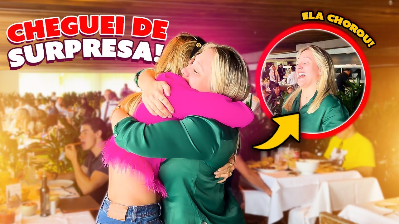 CHEGUEI DE SURPRESA PARA COMEMORAR O ANIVERSÁRIO DA MINHA AMIGA!!