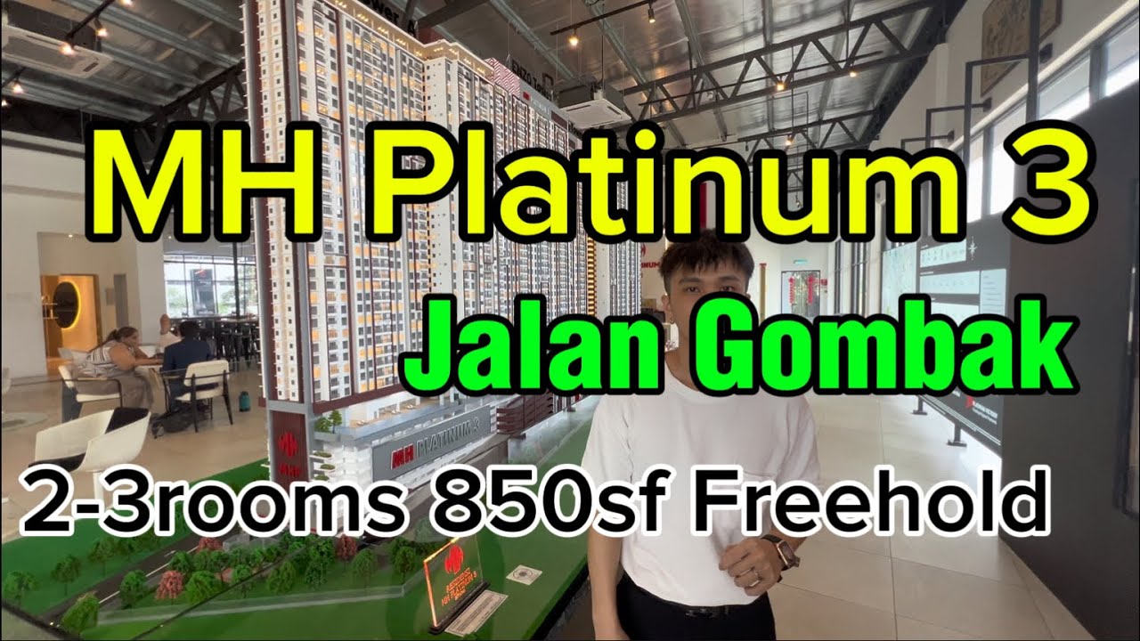 [ Property Searcher ] Freehold MH Platinum 3 @ Jalan Gombak | 2-3rooms 650-950sqft | Walk to MRT3