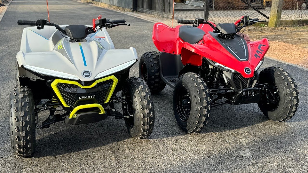 CFMOTO 110 elektryczny i spalinowy quad dla dzieci. EV vs Petrol. CF MOTO YOUTH aplikacja