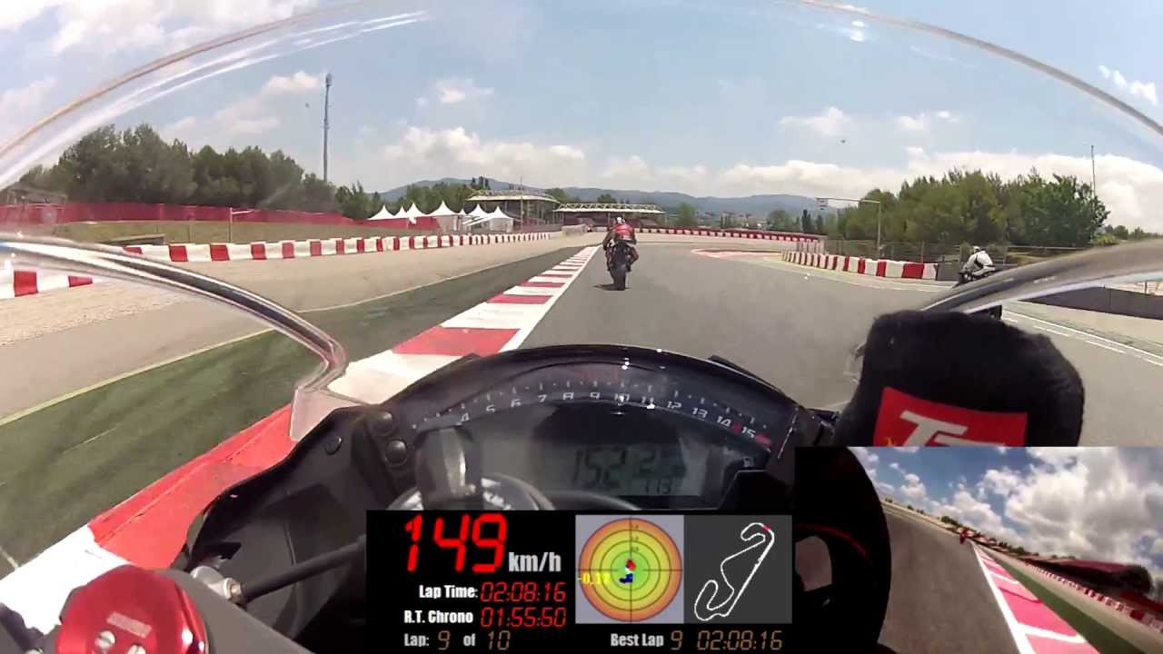 Circuito Montmelo - Kawasaki ZX10R - Vuelta: 2:08.16