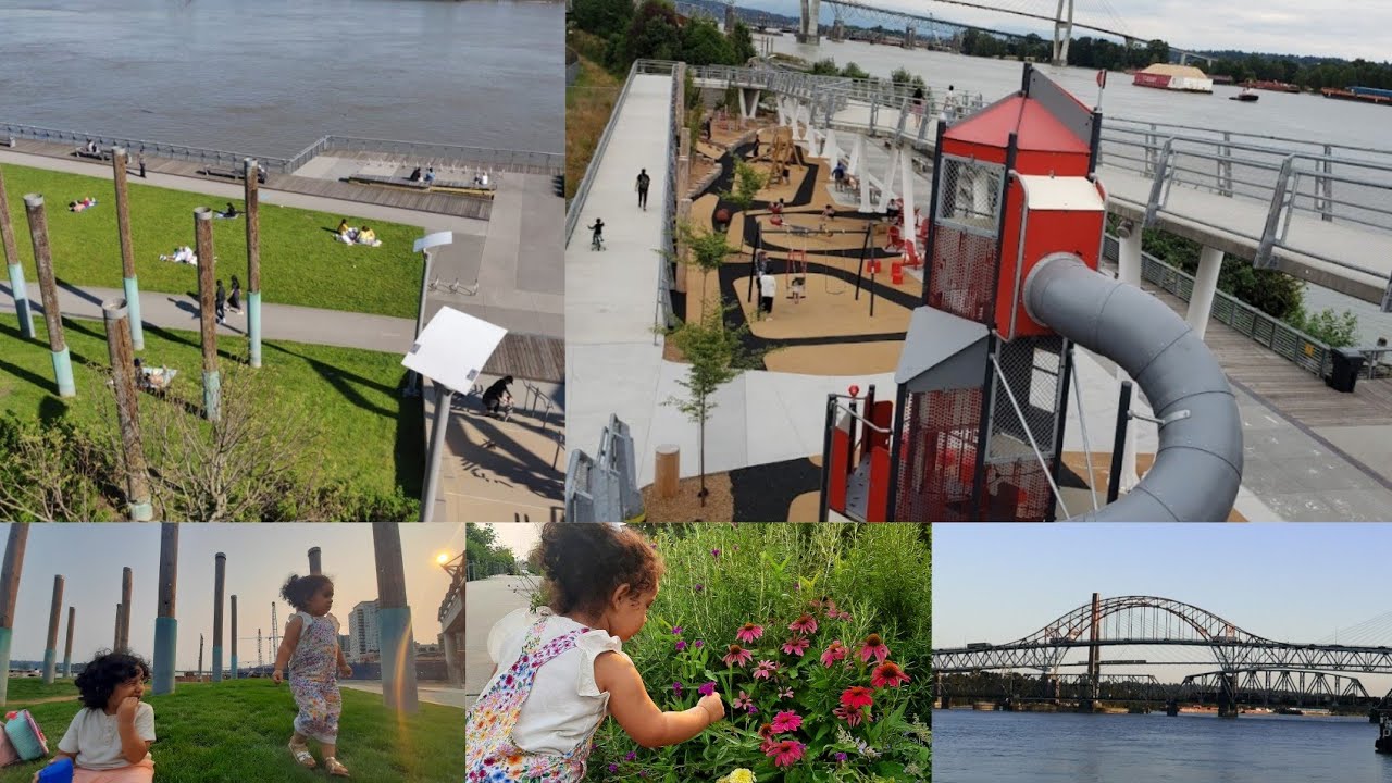 Vlog Waterfront park with a playground & sports facilities, plus a boardwalk  & scenic views.
