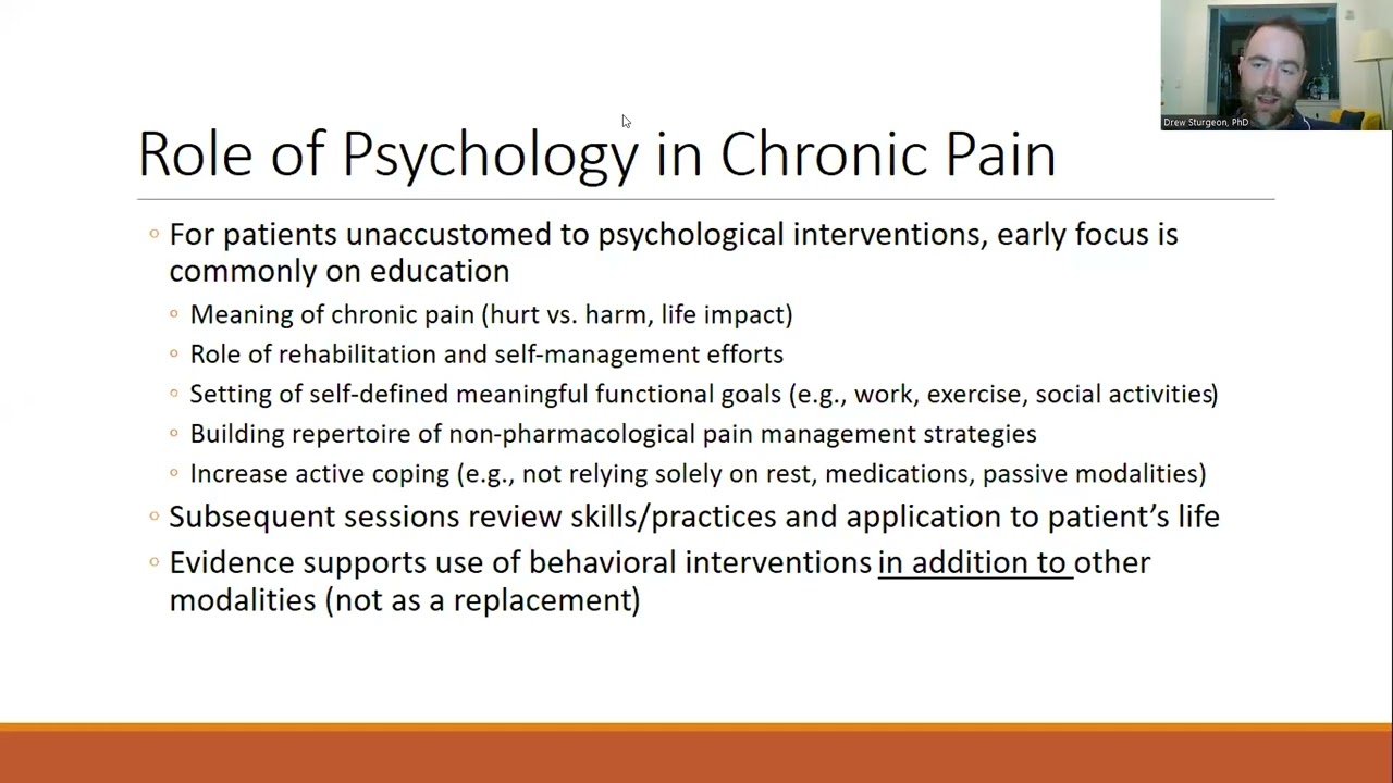 Cognitive-Behavioral Therapy for Pain, An Intro for the Family Medicine Provider