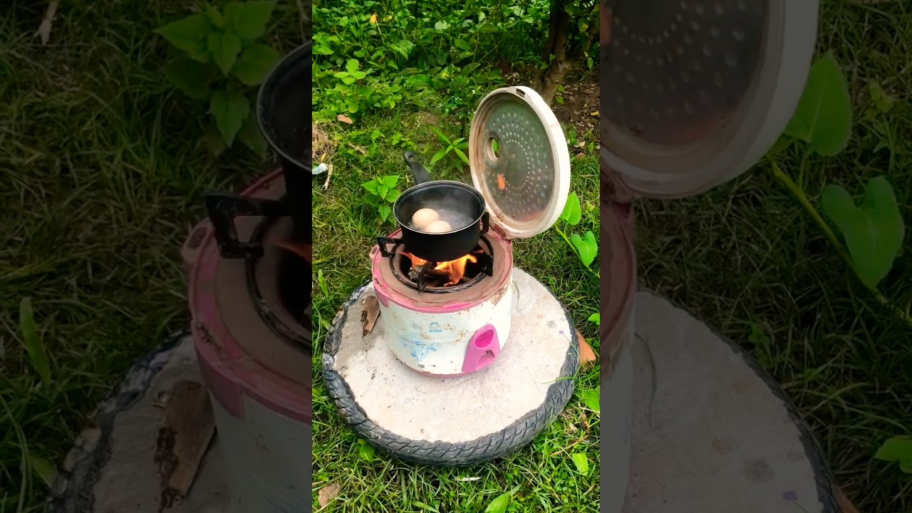 Lets go and see the stove Electric rice cooker money. #experiment #nature #design