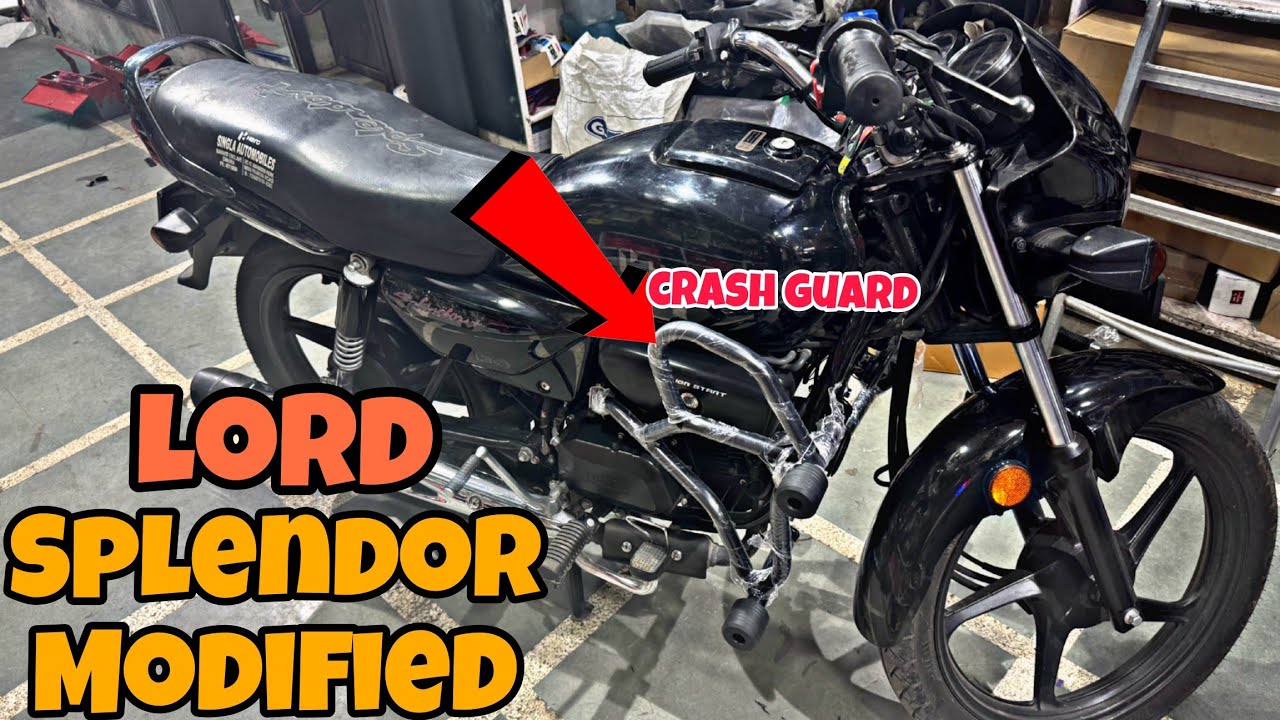 HERO SPLENDOR Minimal Needful Modification | Crash Guard | SKD Originals @rajubhaiskd