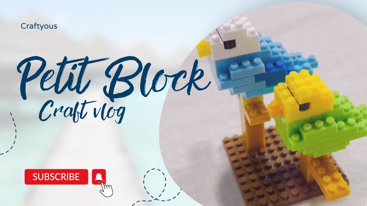Let’s make petit block things | Cute little birds🐥| Exploring DAISO crafts 🩵