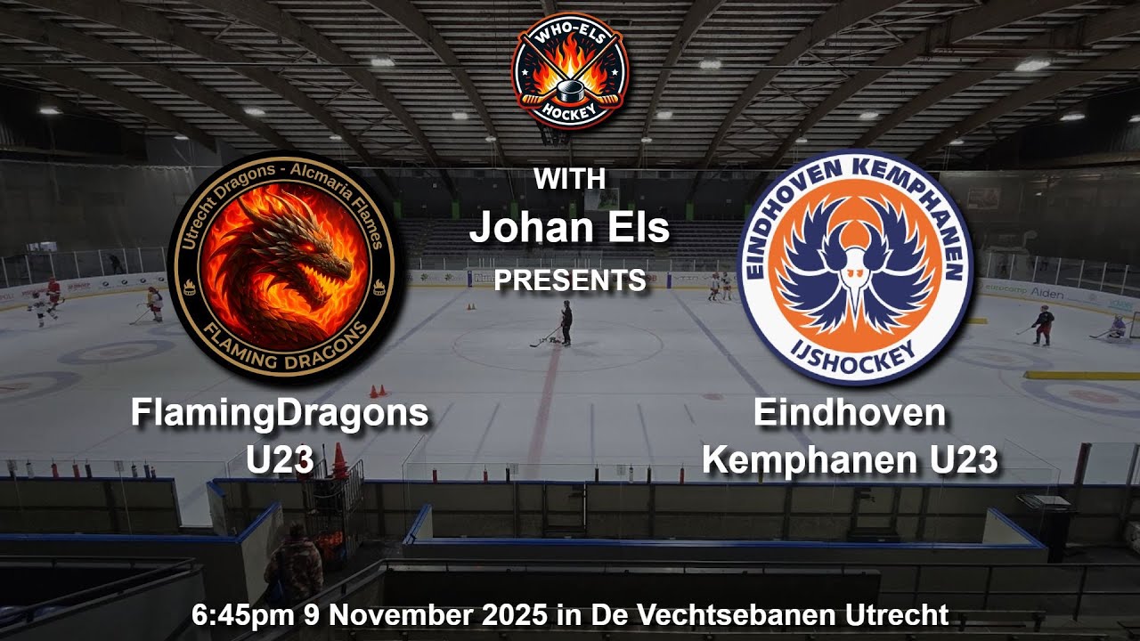 🏒📹📷FlamingDragons U23 vs Eindhoven Kemphanen U23📷📹🏒