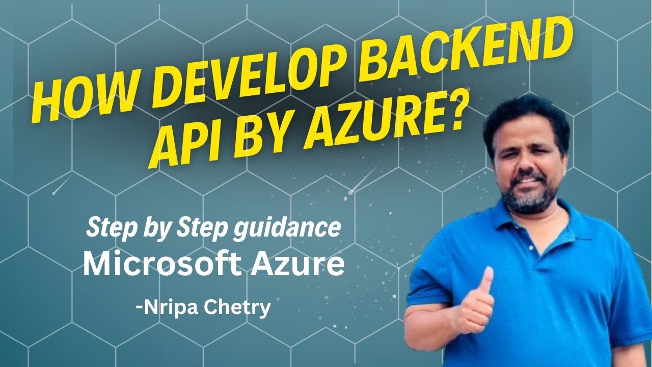 How develop backend API by Microsoft Azure