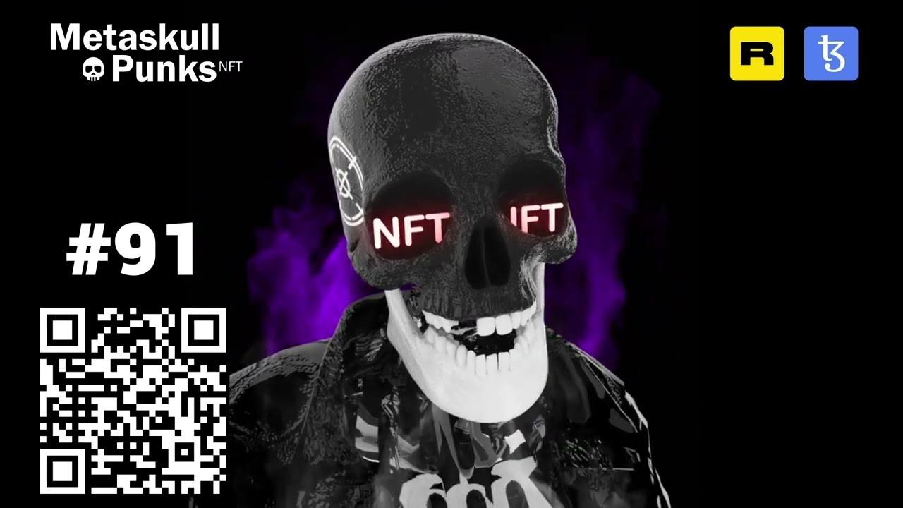 ☠️ METASKULL PUNKS I # 091 I NFT Collection I Tezos Blockchain