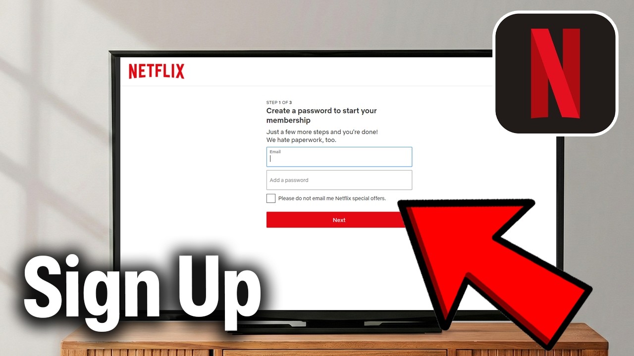 How To Create Netflix Account On Any Smart TV - Step By Step